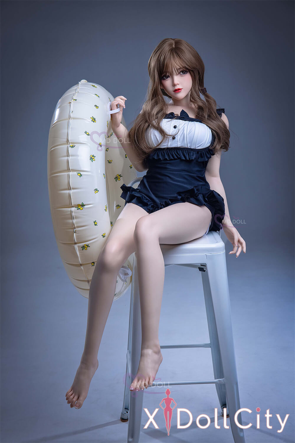 MD Doll 150cm Eカップ 雪莉尔（Tina）キュート系 軟質シリコンヘッド 口開閉機能付き 掲載画像はフルシリコン製成人スタイルラブドール
