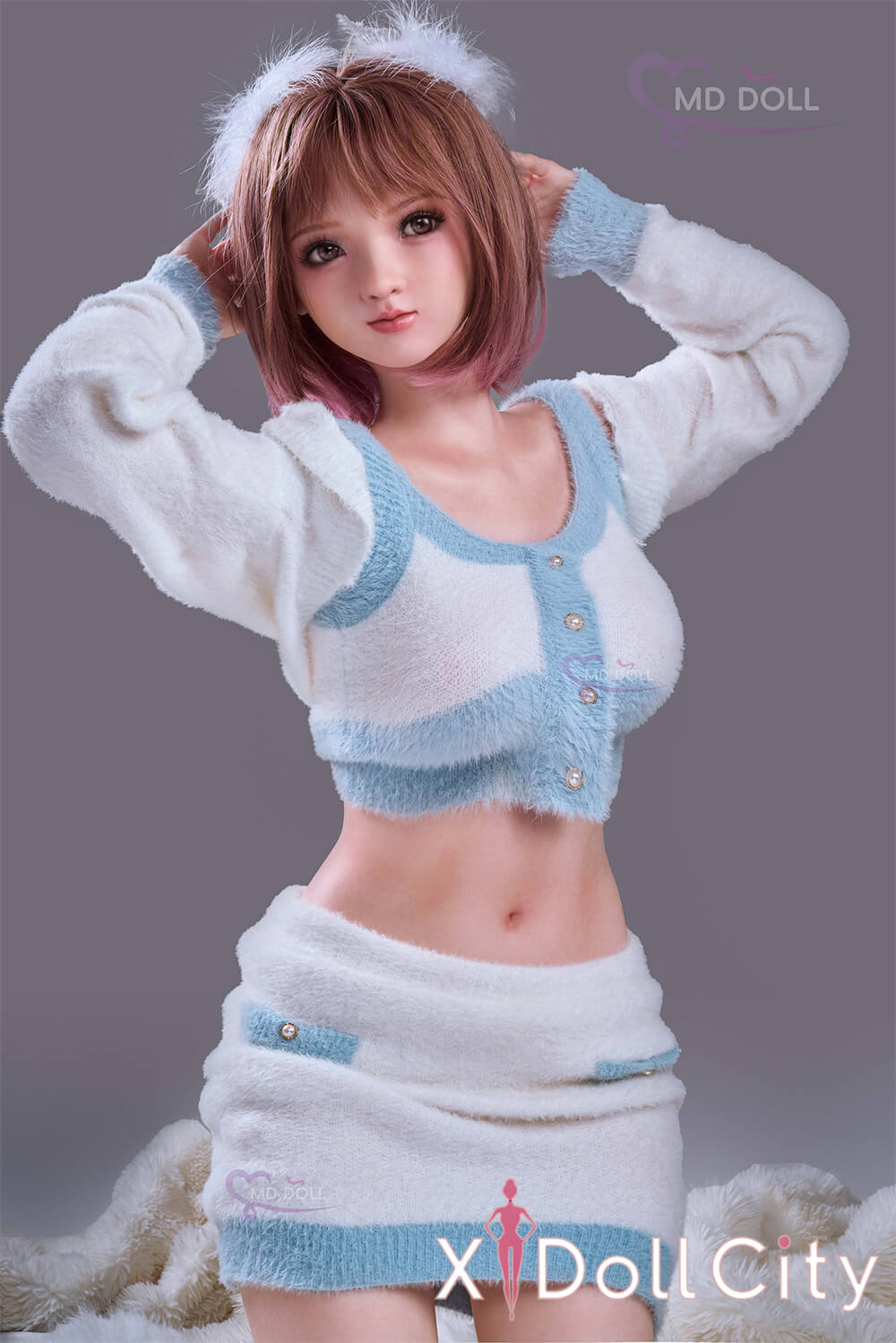 MD Doll 150cm Eカップ 莉莉（Lily）もこもこ系甘えん坊 軟質シリコンヘッド 口開閉機能付き 掲載画像はフルシリコン製成人スタイルラブドール