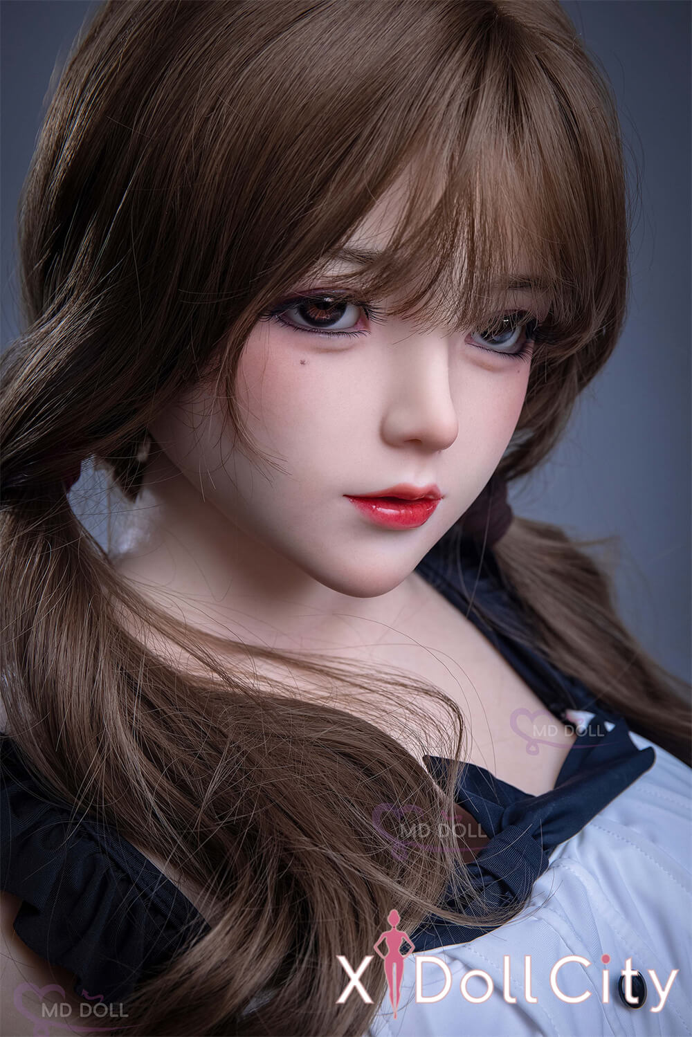 MD Doll 150cm Eカップ 雪莉尔（Tina）キュート系 軟質シリコンヘッド 口開閉機能付き 掲載画像はフルシリコン製成人スタイルラブドール