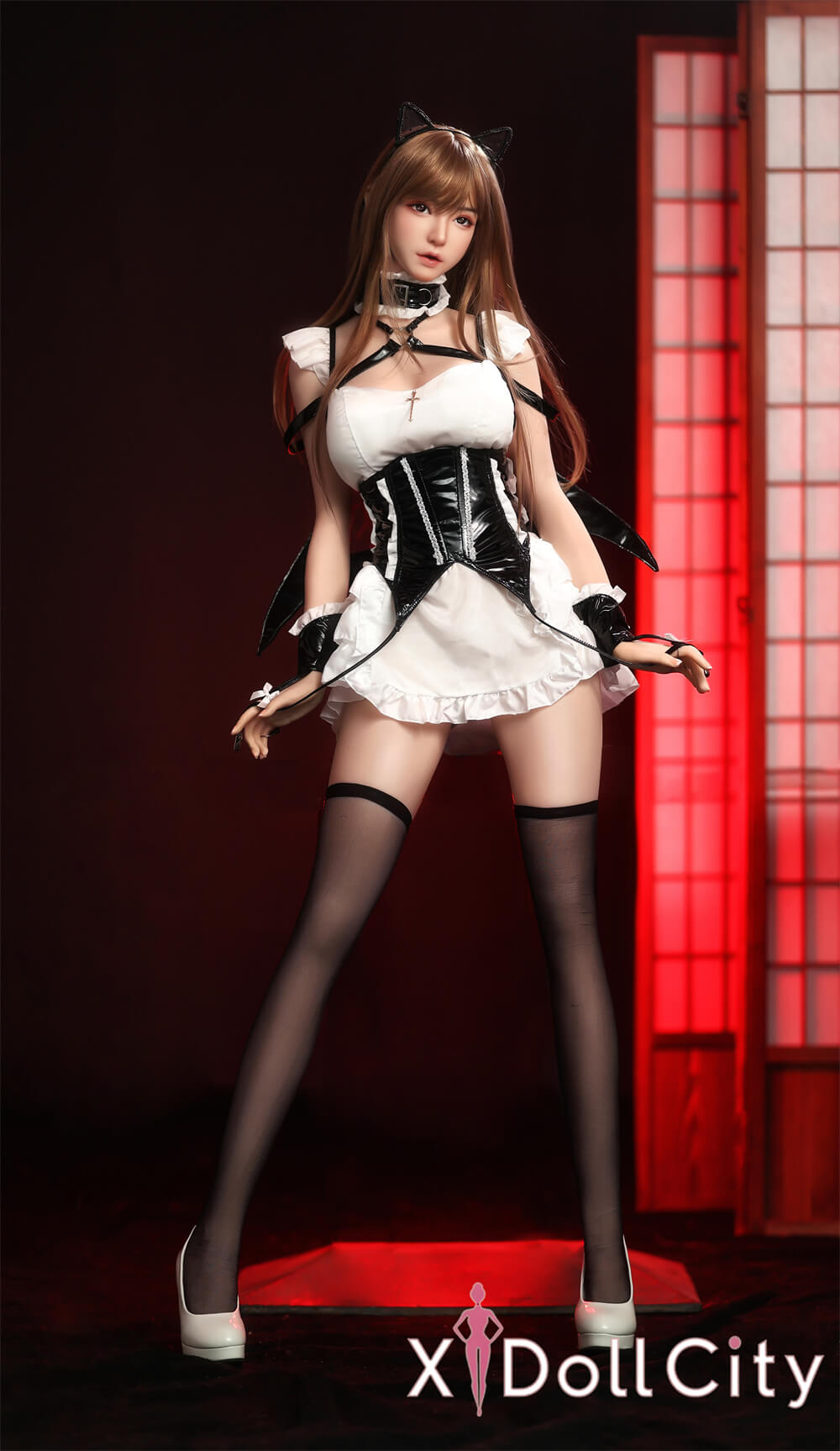 Orangein #424 160cm Fカップ シリコンペッド+TPEボディ顎機能付き 巨乳美少女 ラブドール