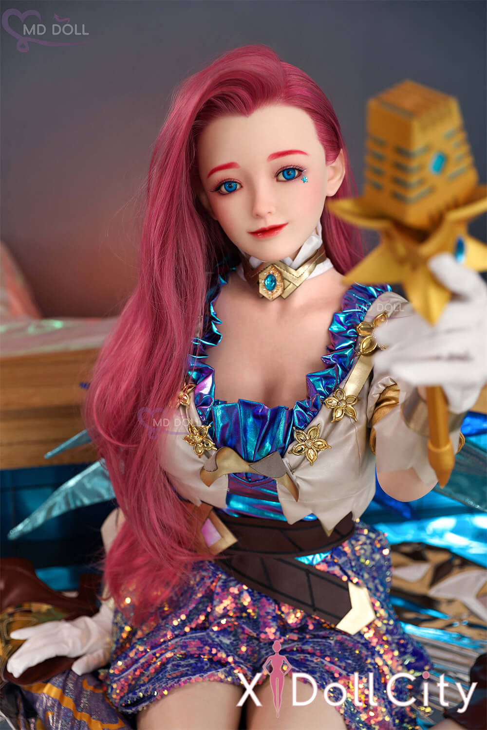 MD Doll 150cm Eカップ 米亚（Amelia）軟質シリコンヘッド 口開閉機能付き 掲載画像はフルシリコン製成人スタイルラブドール