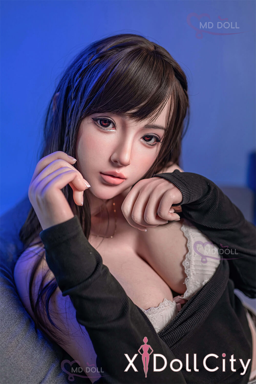 MD Doll 166cm Dカップ 香草(Doreen)軟質シリコンヘッド 口開閉機能付き 掲載画像はフルシリコン製ラブドール