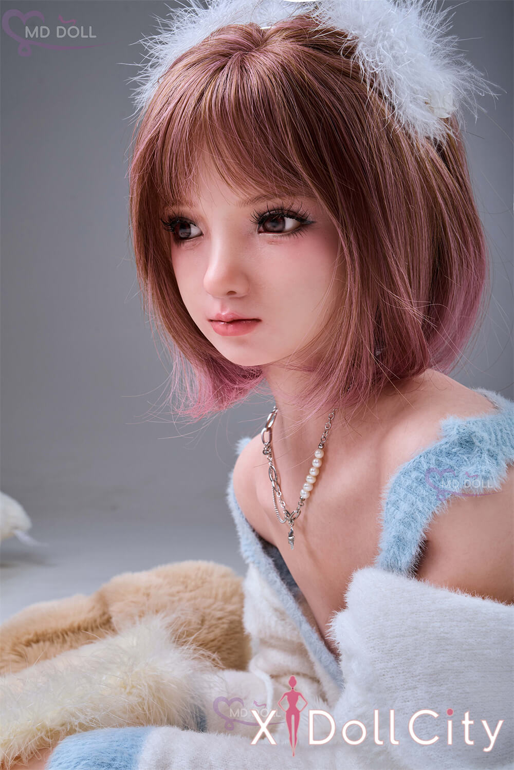 MD Doll 150cm Eカップ 莉莉（Lily）もこもこ系甘えん坊 軟質シリコンヘッド 口開閉機能付き 掲載画像はフルシリコン製成人スタイルラブドール