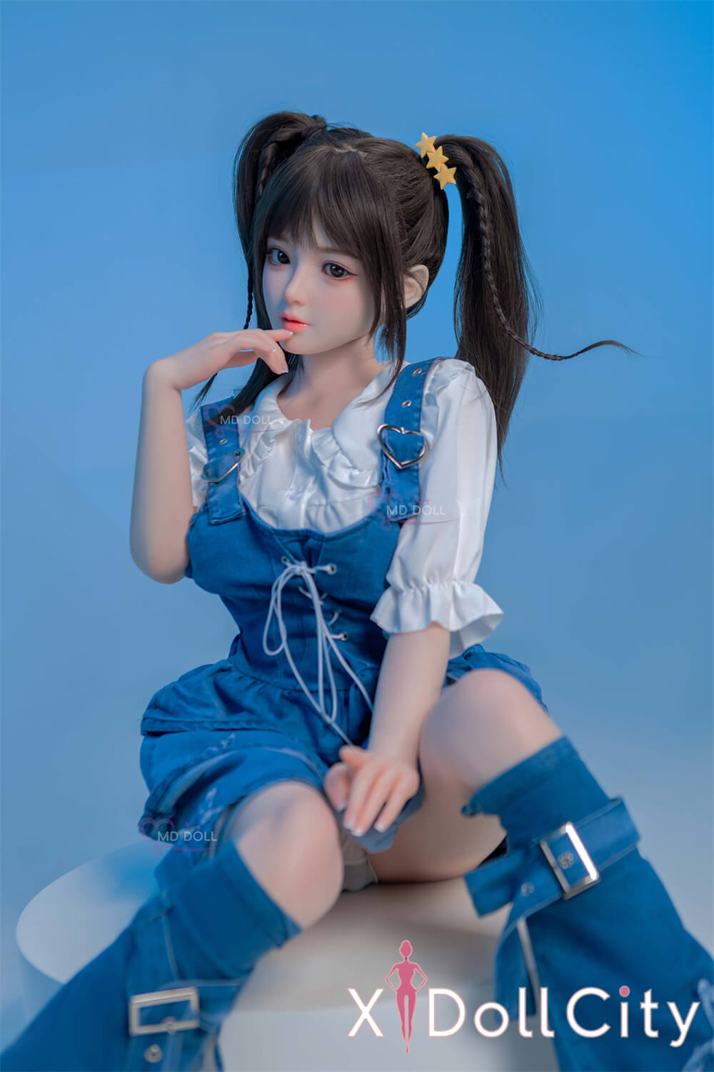 MD Doll 150cm Eカップ 艾米（Theresa）キュートな癒し系 軟質シリコンヘッド 口開閉機能付き 掲載画像はフルシリコン製成人スタイルラブドール