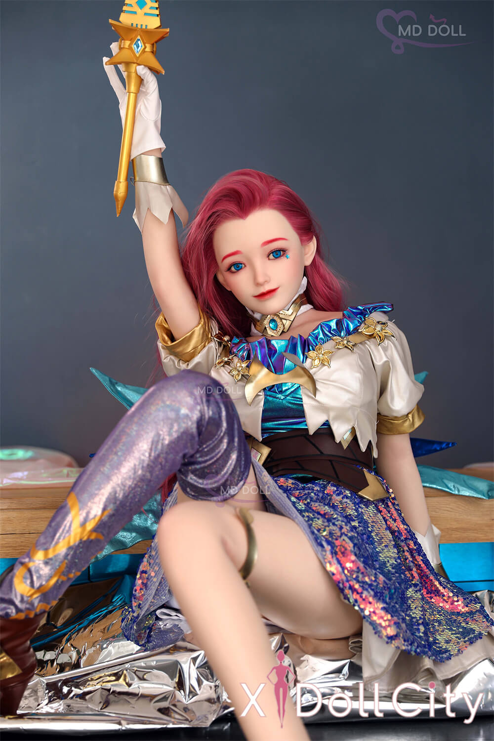 MD Doll 150cm Eカップ 米亚（Amelia）軟質シリコンヘッド 口開閉機能付き 掲載画像はフルシリコン製成人スタイルラブドール
