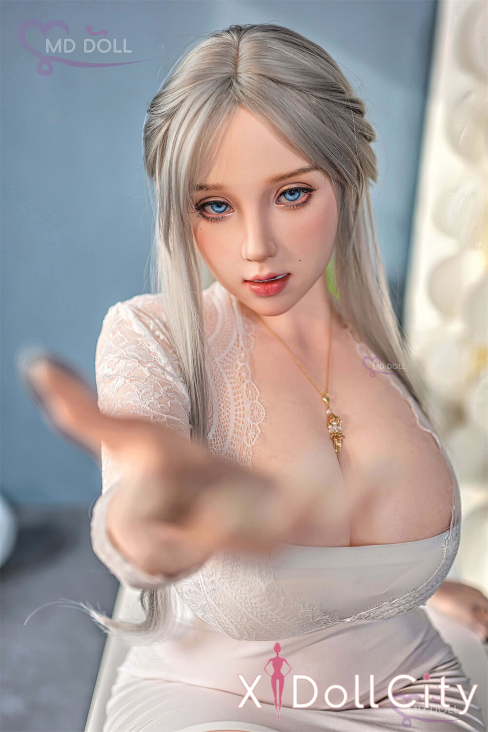 MD Doll 162cm Hカップ 锦瑜（Olivia）軟質シリコンヘッド 口開閉機能付き 掲載画像はフルシリコン製ラブドール