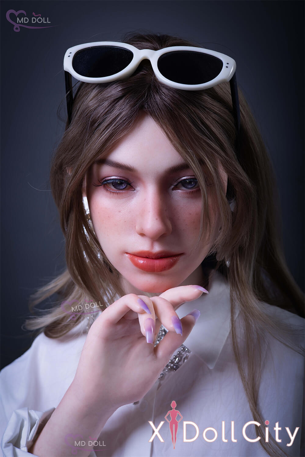 MD Doll 164cm Jカップ Coco 冷艷で上品な都会系 軟質シリコンヘッド 口開閉機能付き 掲載画像はフルシリコン製ラブドール