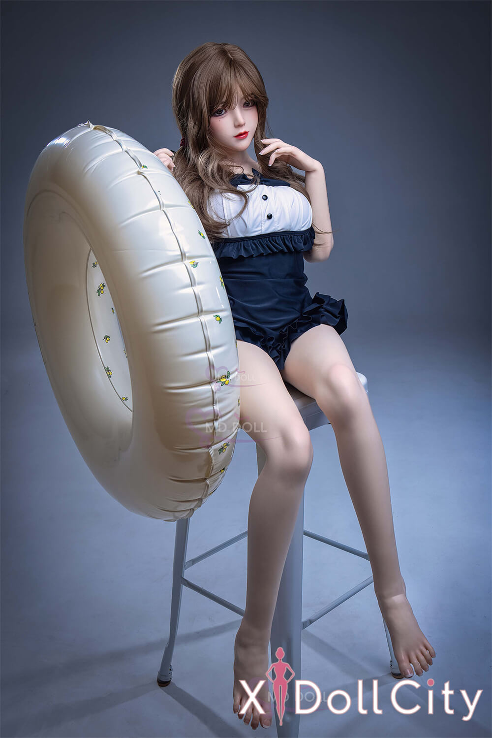 MD Doll 150cm Eカップ 雪莉尔（Tina）キュート系 軟質シリコンヘッド 口開閉機能付き 掲載画像はフルシリコン製成人スタイルラブドール