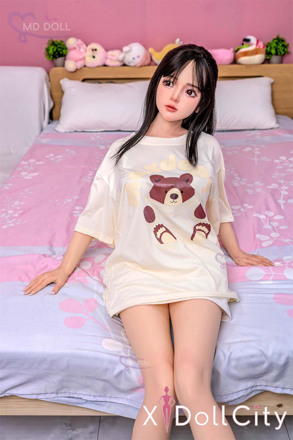 MD Doll 150cm Eカップ 元元（Poppy）軟質シリコンヘッド 口開閉機能付き 掲載画像はフルシリコン製成人スタイルラブドール