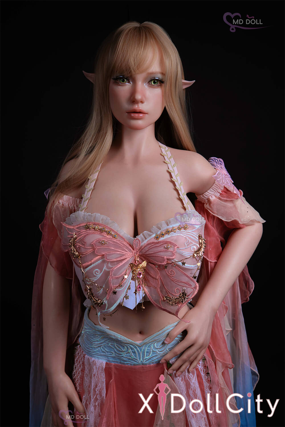 MD Doll 168cm Fカップ Iris 軟質シリコンヘッド 口開閉機能付き 掲載画像はフルシリコン製ラブドール