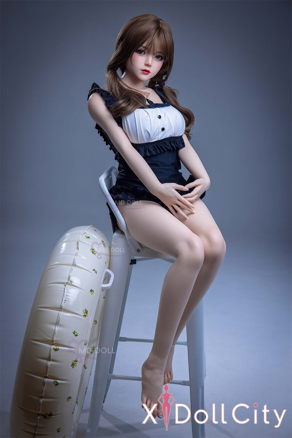 MD Doll 150cm Eカップ 雪莉尔（Tina）キュート系 軟質シリコンヘッド 口開閉機能付き 掲載画像はフルシリコン製成人スタイルラブドール