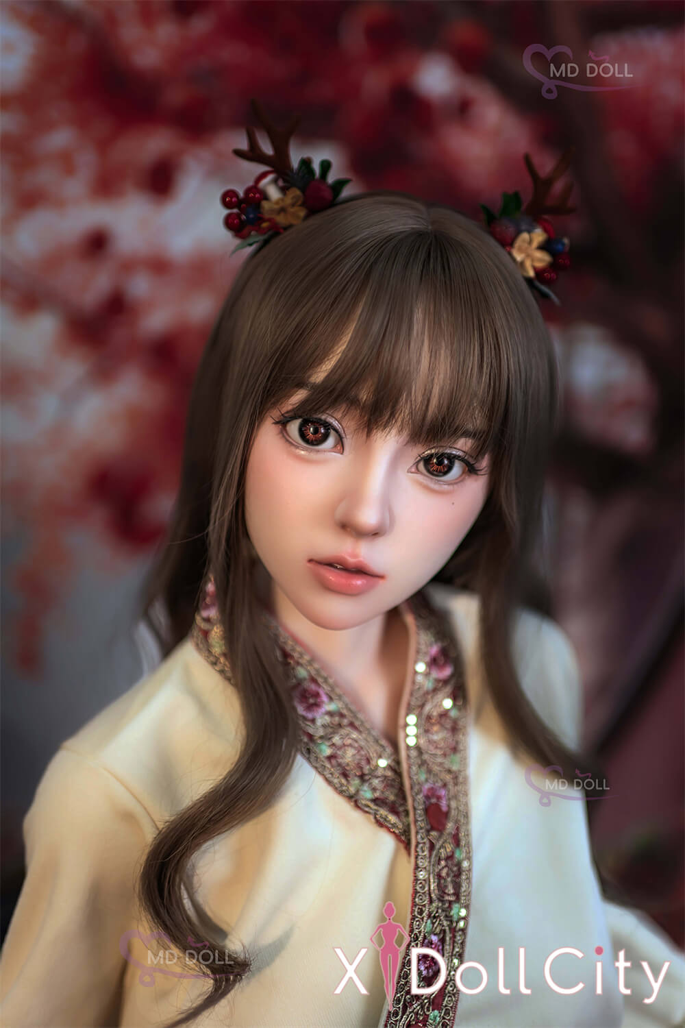 MD Doll 150cm Eカップ 小鹿（Celine）軟質シリコンヘッド 口開閉機能付き 掲載画像はフルシリコン製成人スタイルラブドール