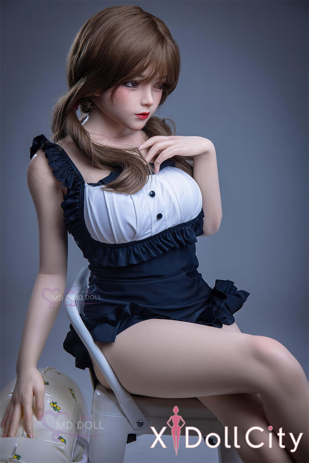 MD Doll 150cm Eカップ 雪莉尔（Tina）キュート系 軟質シリコンヘッド 口開閉機能付き 掲載画像はフルシリコン製成人スタイルラブドール