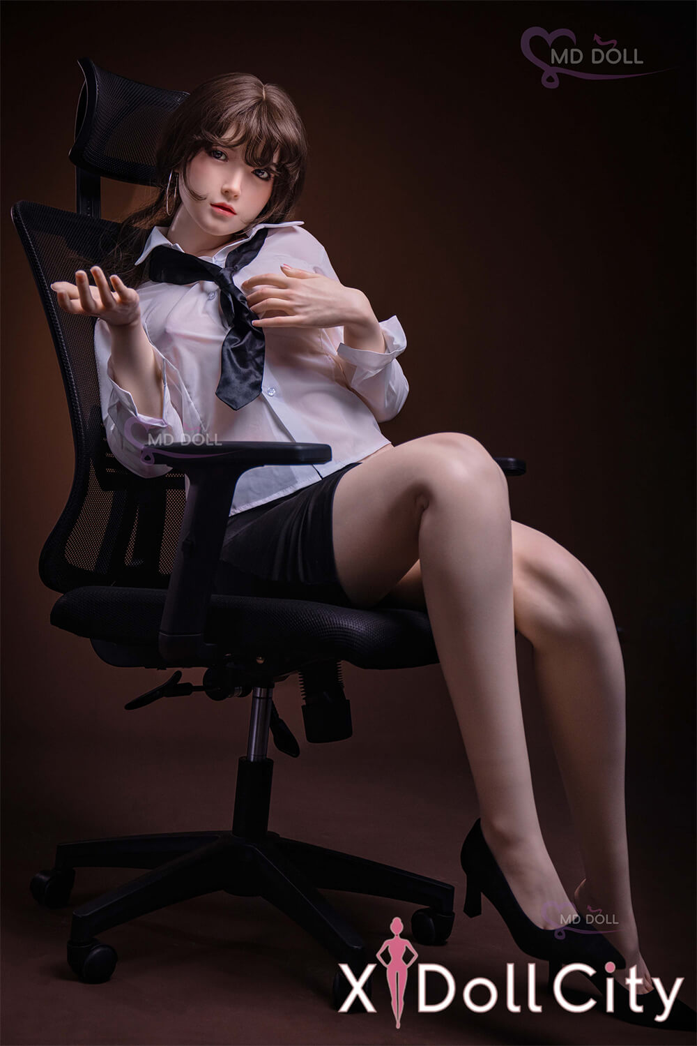 MD Doll 166cm Dカップ 优里(Zoey)軟質シリコンヘッド 口開閉機能付き 掲載画像はフルシリコン製ラブドール