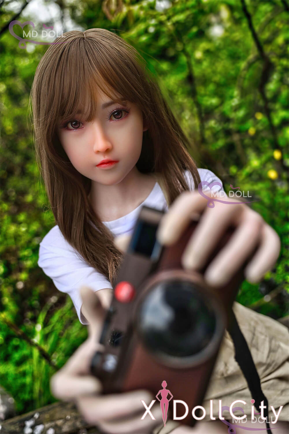 MD Doll 150cm Eカップ 西塔(Angela)柔らかな癒し系 軟質シリコンヘッド 口開閉機能付き 掲載画像はフルシリコン製成人スタイルラブドール