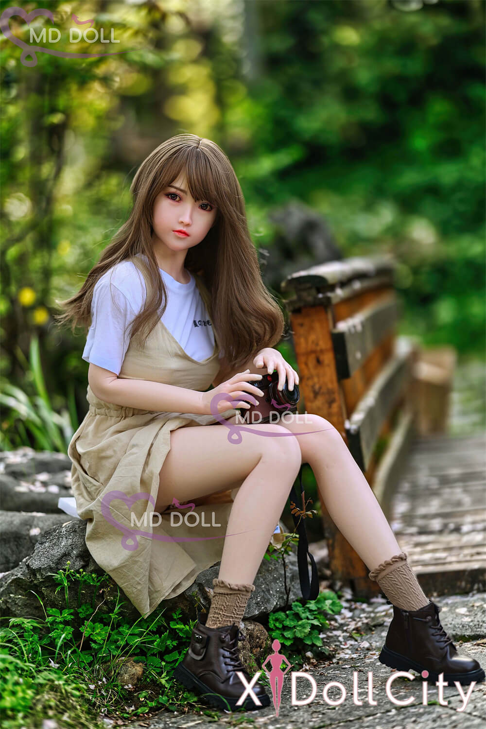 MD Doll 150cm Eカップ 西塔（Angela）柔らかな癒し系 軟質シリコンヘッド 口開閉機能付き 掲載画像はフルシリコン製成人スタイルラブドール