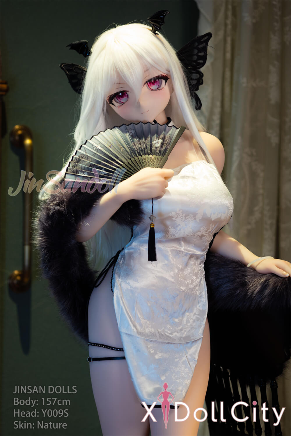 WM Doll 157cm Bカップ #Y009 TPE製  サキュバス風チャイナドレスアニメラブドール