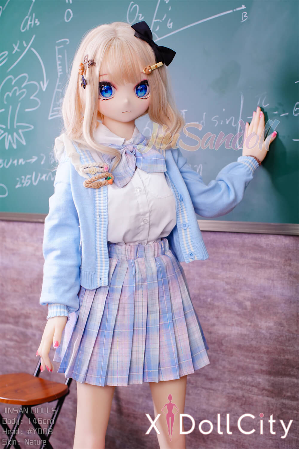 WM Doll 146cm Bカップ #Y008 TPE製 ノーマル肌 可愛い 兔女郎風 成人スタイルラブドール