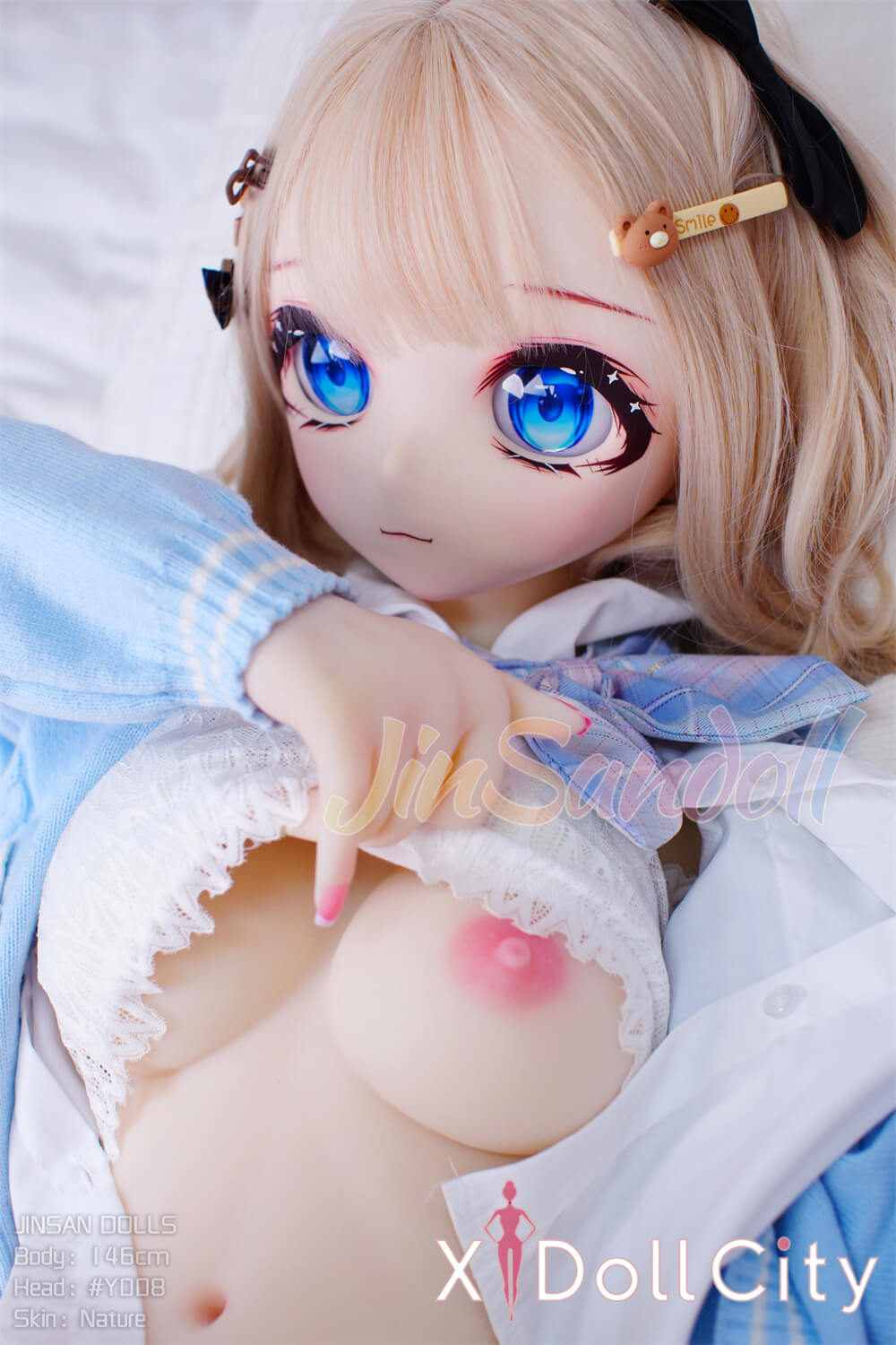 WM Doll 146cm Bカップ #Y008 TPE製 ノーマル肌 可愛い 兔女郎風 成人スタイルラブドール