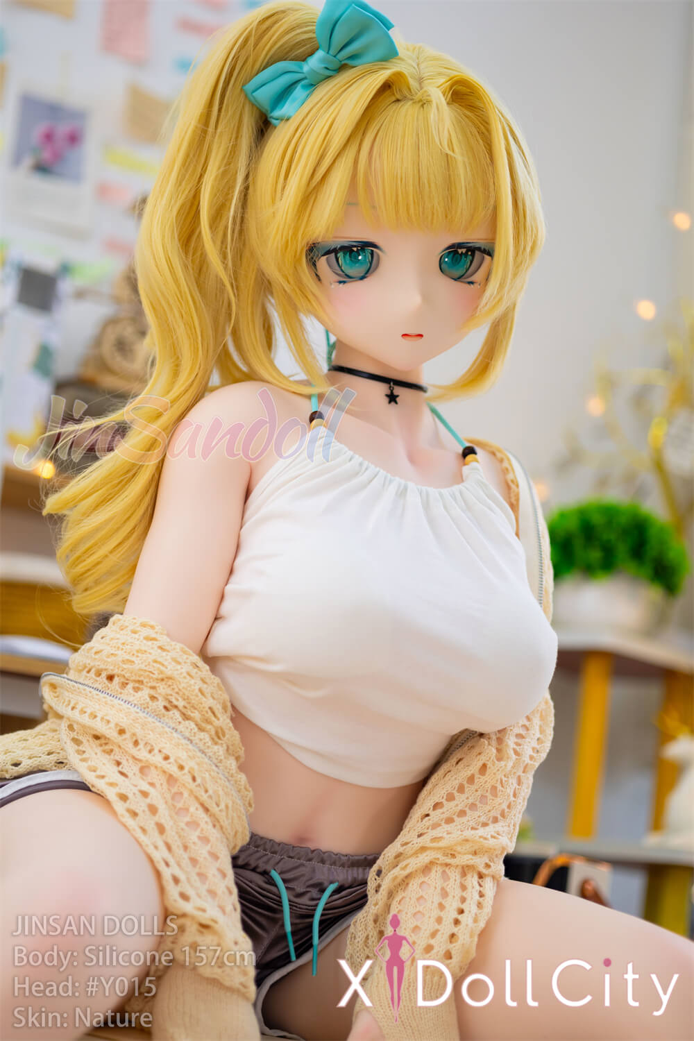 WM Doll 157cm Bカップ #Y015 ビニール製ヘッド+シリコン製ボディ エロ 美少女 美乳 アニメドール