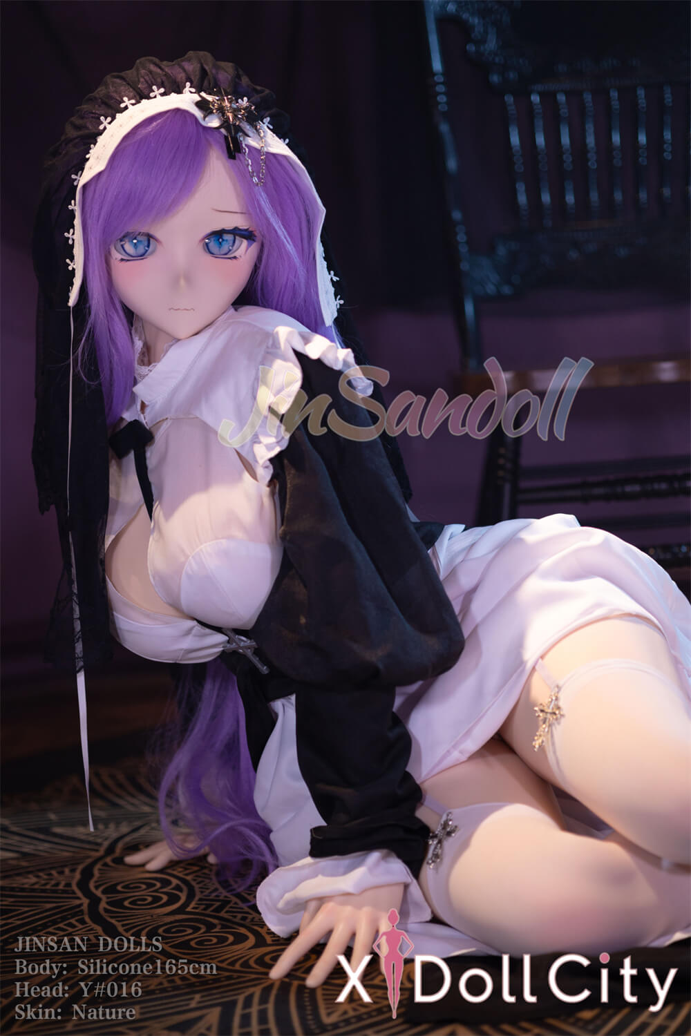 WM Doll #Y016 165cm Dカップ ビニール製ヘッド+シリコン製ボディ ミステリアスシスター系アニメドール