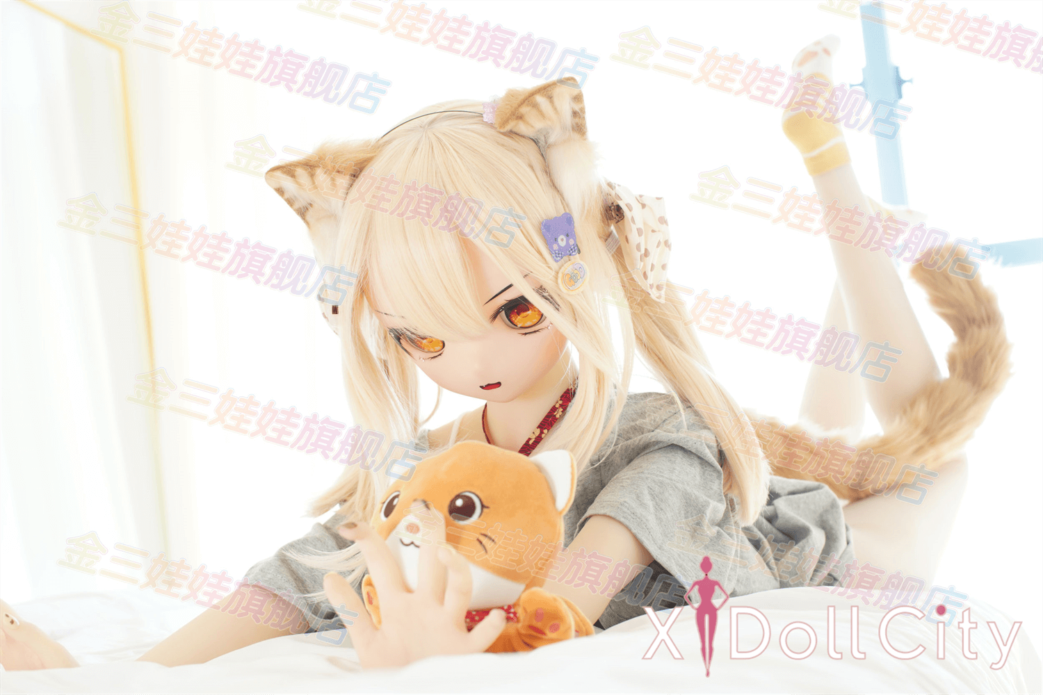 WM Doll 159cm Bカップ #Y007 TPE製 キュート 癒し系 猫口 アニメドール