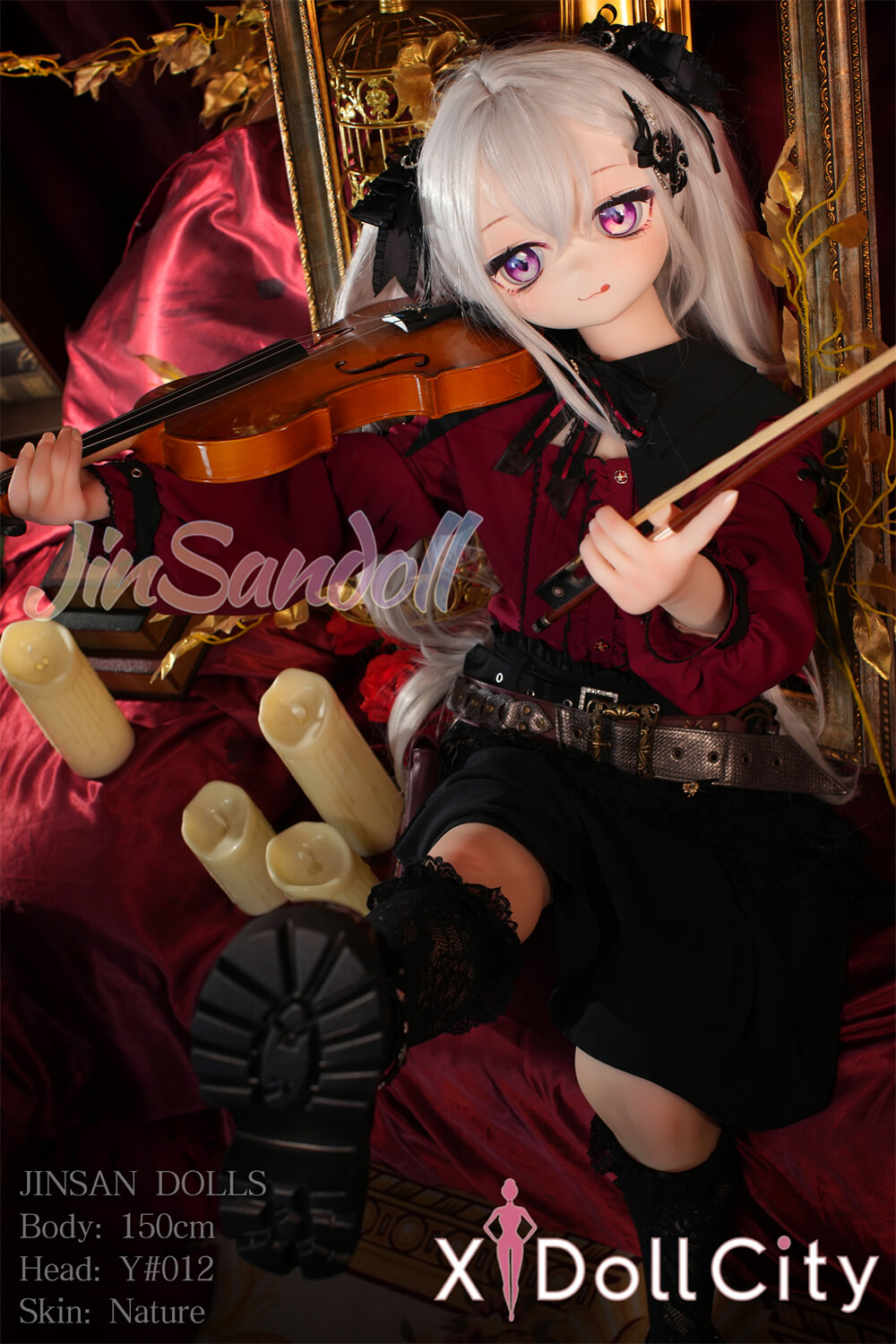 WM Doll 150cm Aカップ #Y012 TPE製 ノーマル肌 ゴシック系アンティーク 成人スタイルラブドール