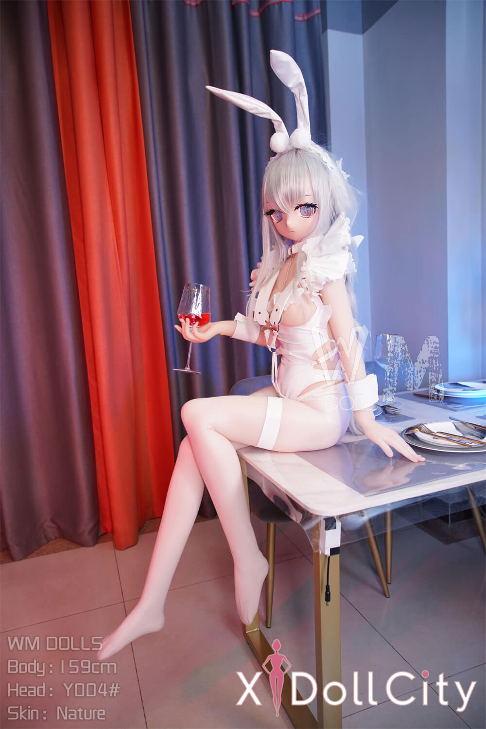 WM Doll 159cm Bカップ #Y004 TPE製 ノーマル肌 可愛い ラブドール