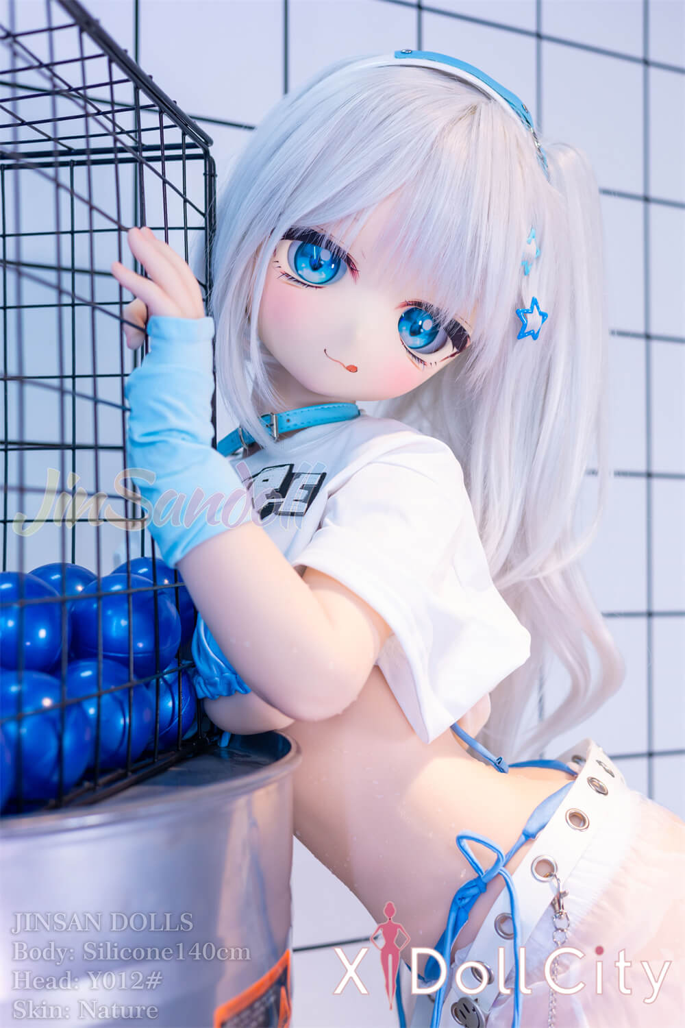WM Doll Bカップ #Y012 ビニール製ヘッド+シリコン製ボディ ノーマル肌 アニメドール スケスケ 成人スタイルラブドール