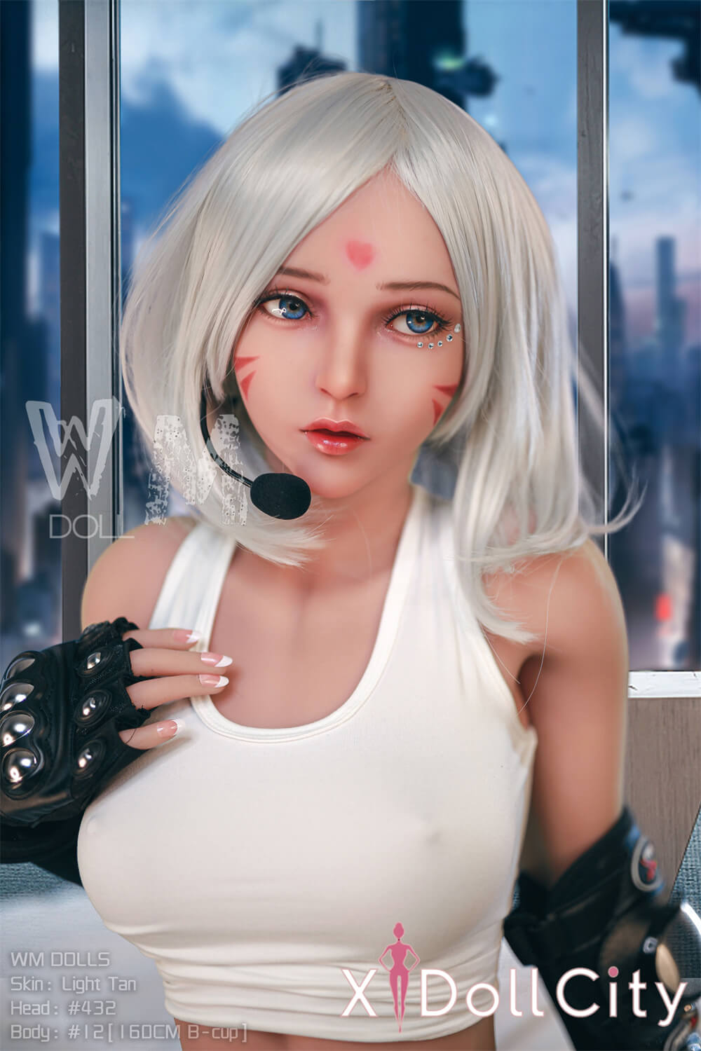 WM Doll 160cm Bカップ #432 小麦色肌 TPE製 未来系サイバーパンク風エルフラブドール