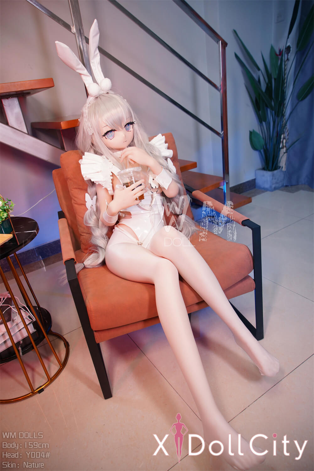 WM Doll 159cm Bカップ #Y004 TPE製 ノーマル肌 可愛い ラブドール