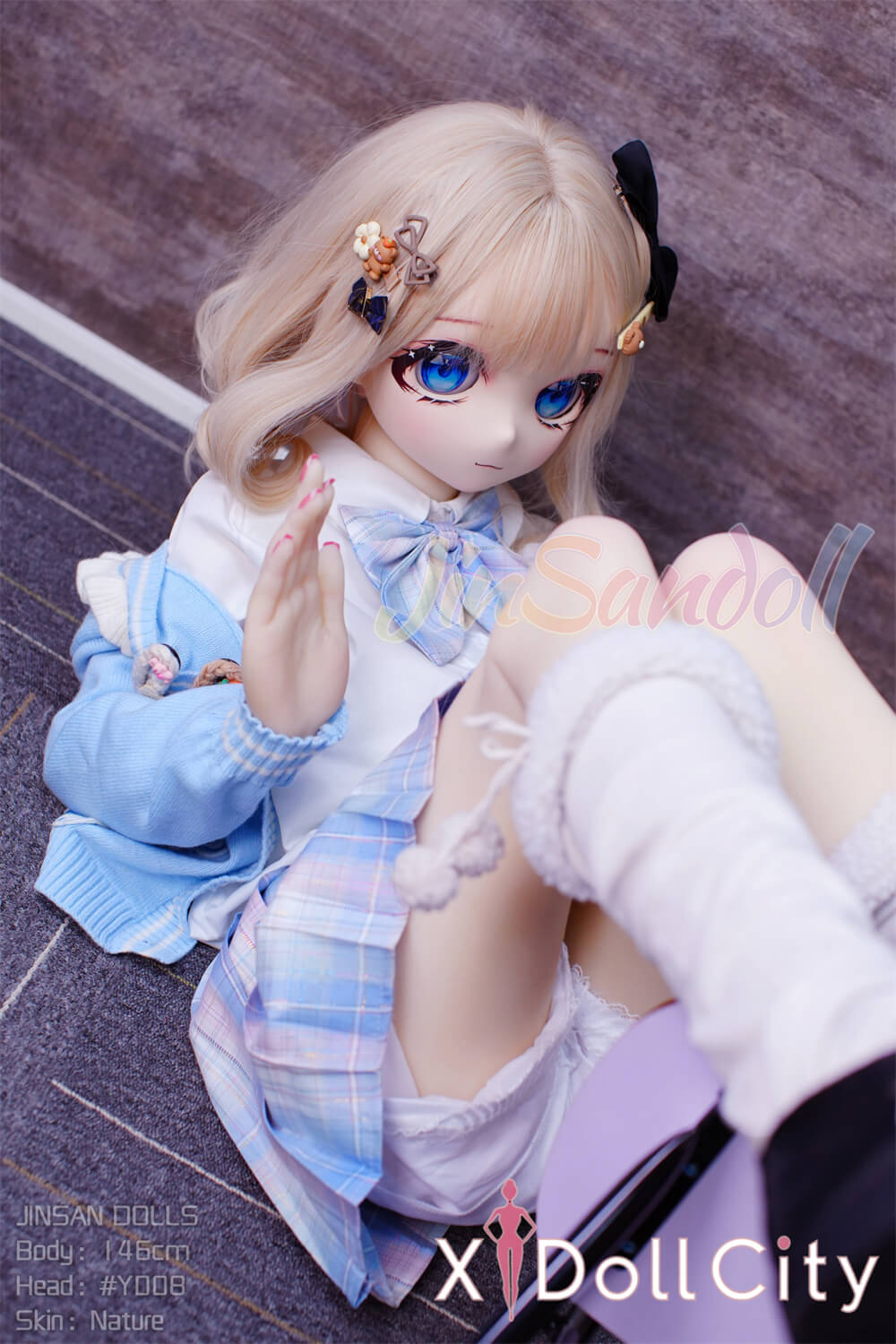 WM Doll 146cm Bカップ #Y008 TPE製 ノーマル肌 可愛い 兔女郎風 成人スタイルラブドール