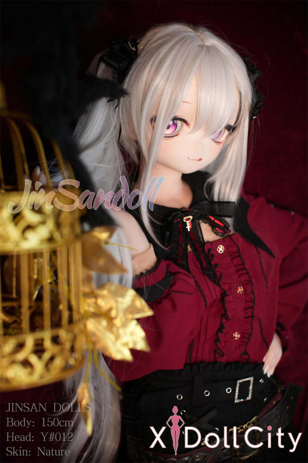 WM Doll 150cm Aカップ #Y012 TPE製 ノーマル肌 ゴシック系アンティーク 成人スタイルラブドール