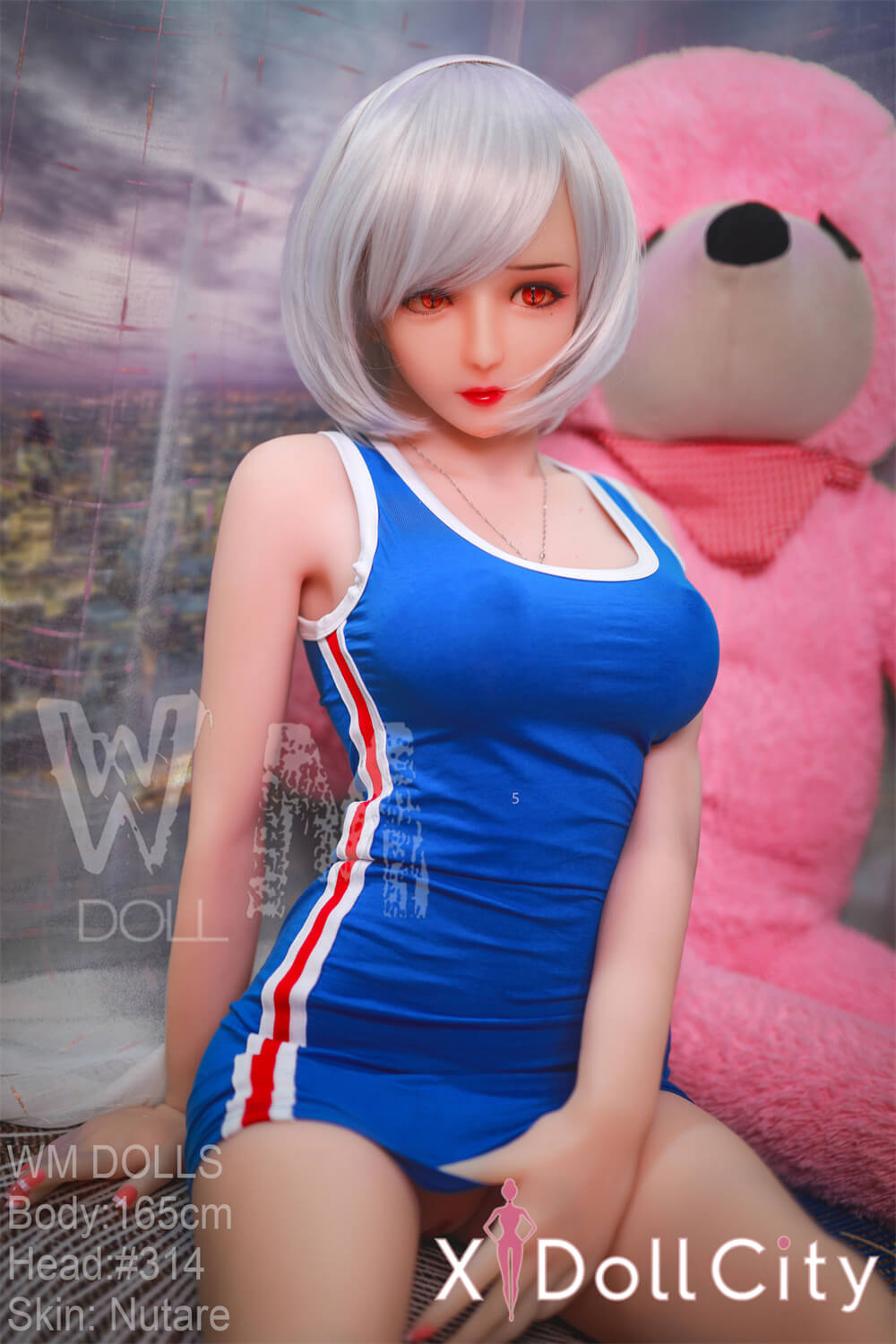 WM Doll 165cm Dカップ ＃314 ノーマル肌  TPE製 スポーティ小悪魔系ラブドール