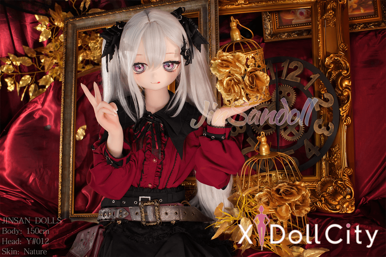 WM Doll 150cm Aカップ #Y012 TPE製 ノーマル肌 ゴシック系アンティーク 成人スタイルラブドール