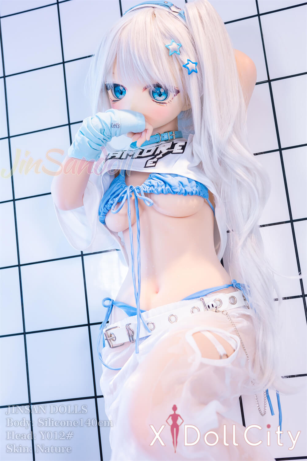 WM Doll Bカップ #Y012 ビニール製ヘッド+シリコン製ボディ ノーマル肌 アニメドール スケスケ 成人スタイルラブドール