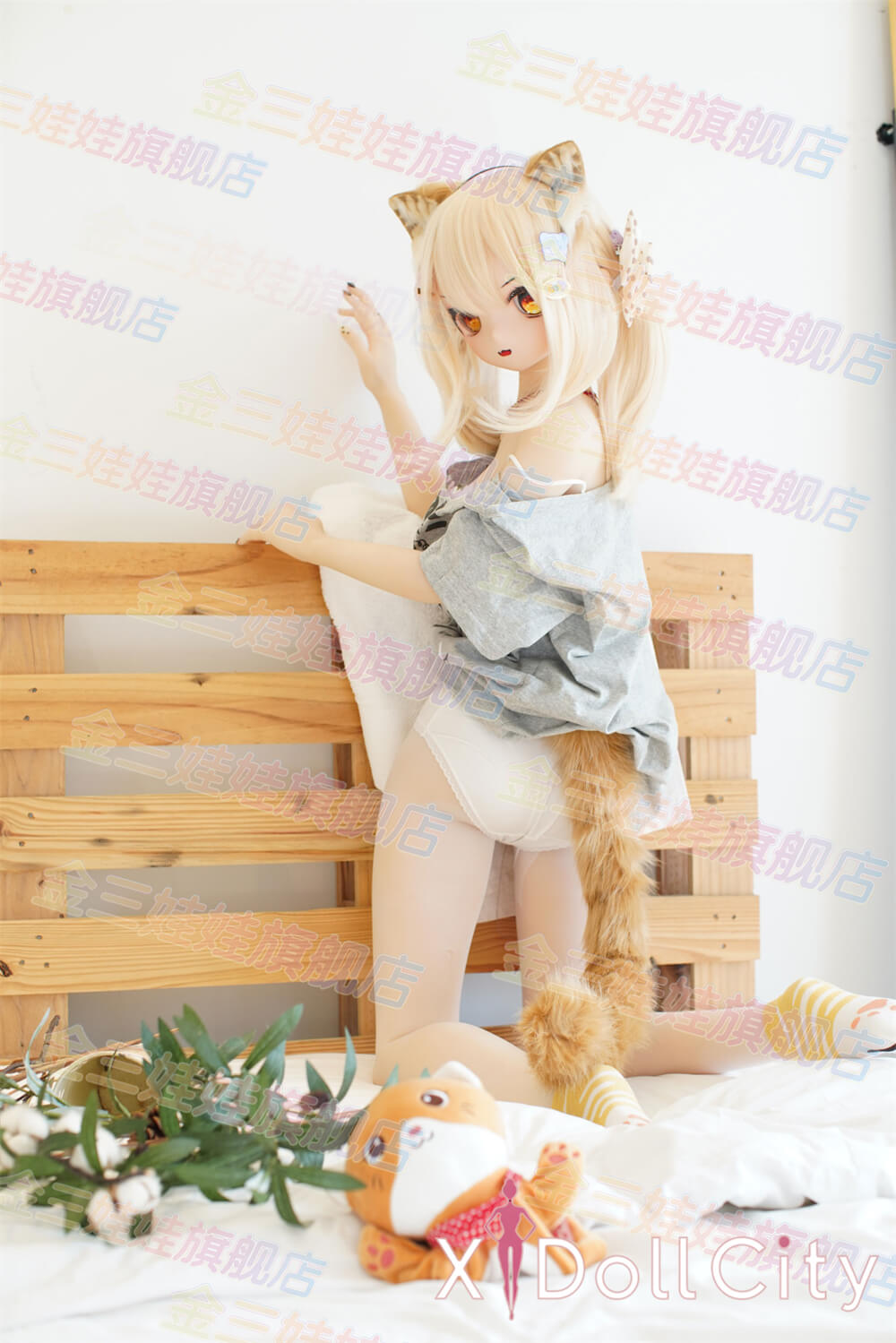 WM Doll 159cm Bカップ #Y007 TPE製 キュート 癒し系 猫口 アニメドール