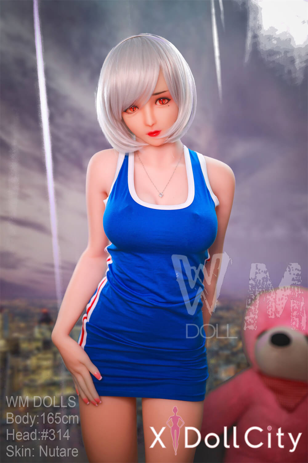 WM Doll 165cm Dカップ ＃314 ノーマル肌  TPE製 スポーティ小悪魔系ラブドール