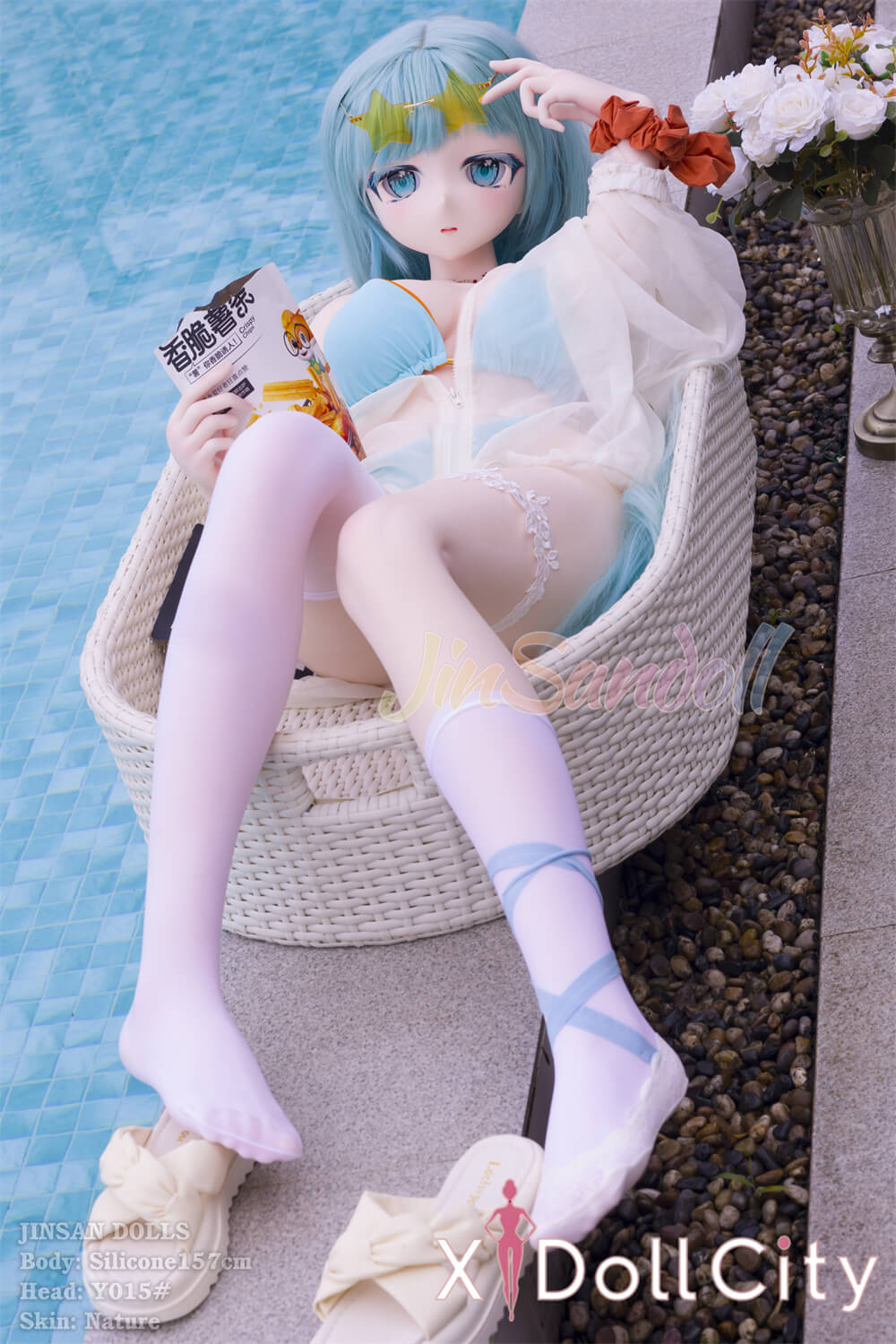 WM Doll 157cm Bカップ #Y015 ビニール製ヘッド+シリコン製ボディ 清純系おちょぼ口アニメドール