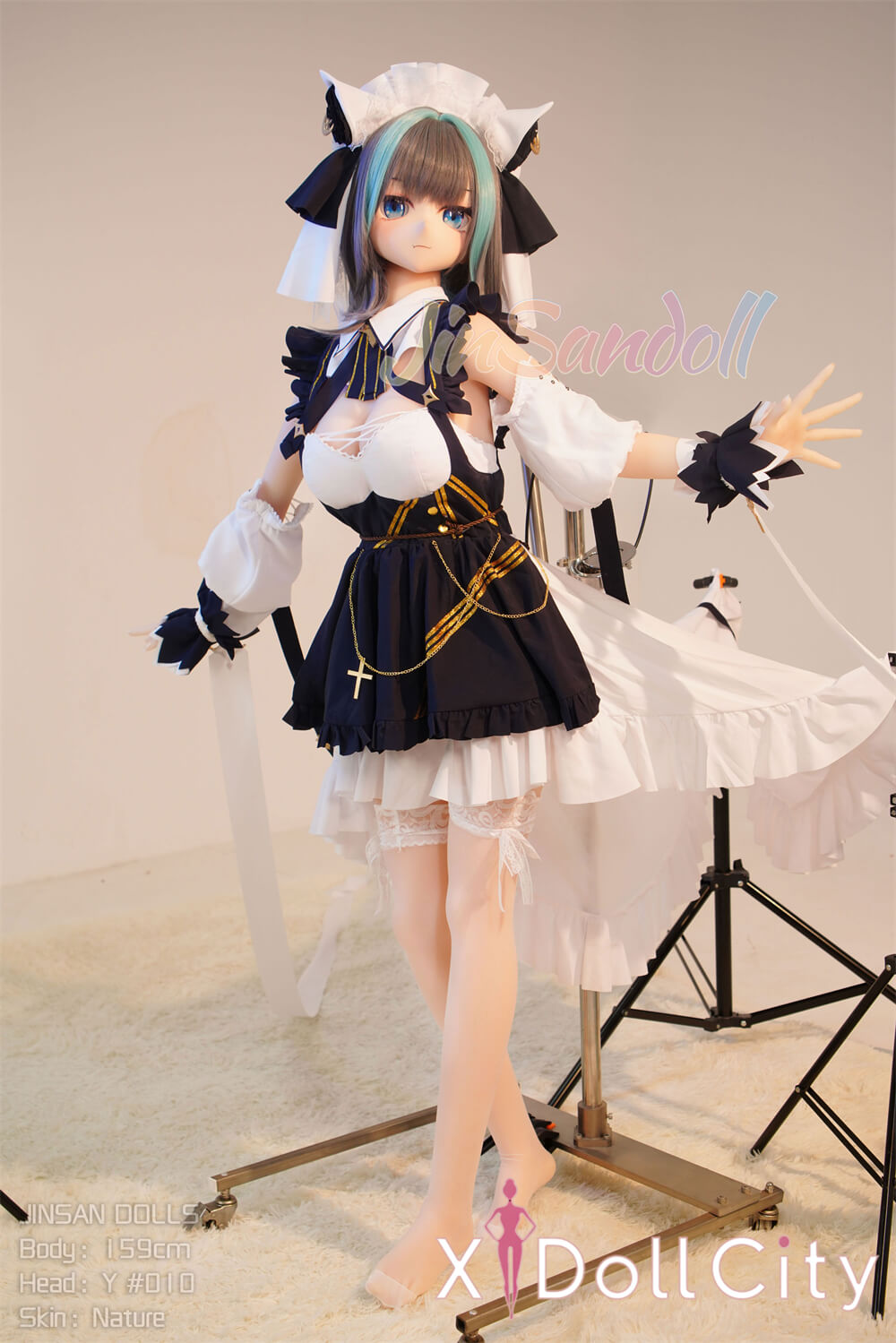 WM Doll 159cm Bカップ #Y010 TPE製 ノーマル肌 クール系シスターメイドアニメラブドール