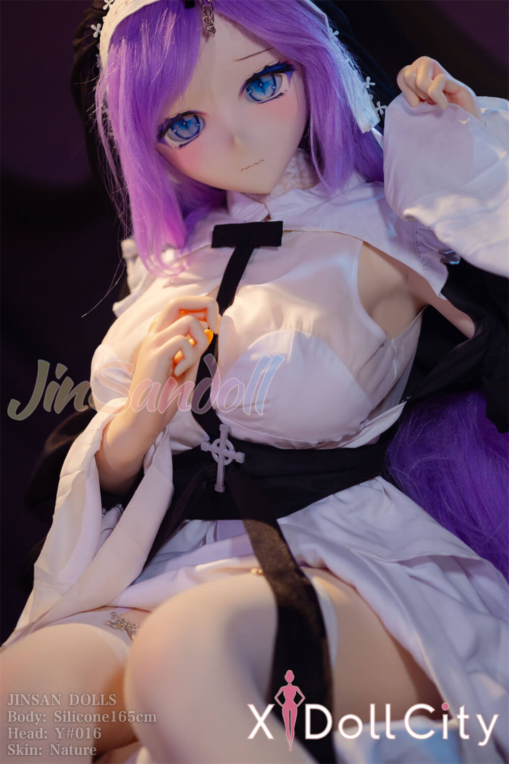 WM Doll #Y016 165cm Dカップ ビニール製ヘッド+シリコン製ボディ ミステリアスシスター系アニメドール