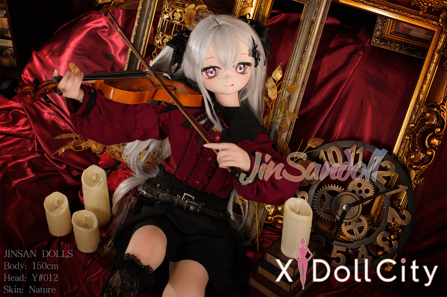 WM Doll 150cm Aカップ #Y012 TPE製 ノーマル肌 ゴシック系アンティーク 成人スタイルラブドール