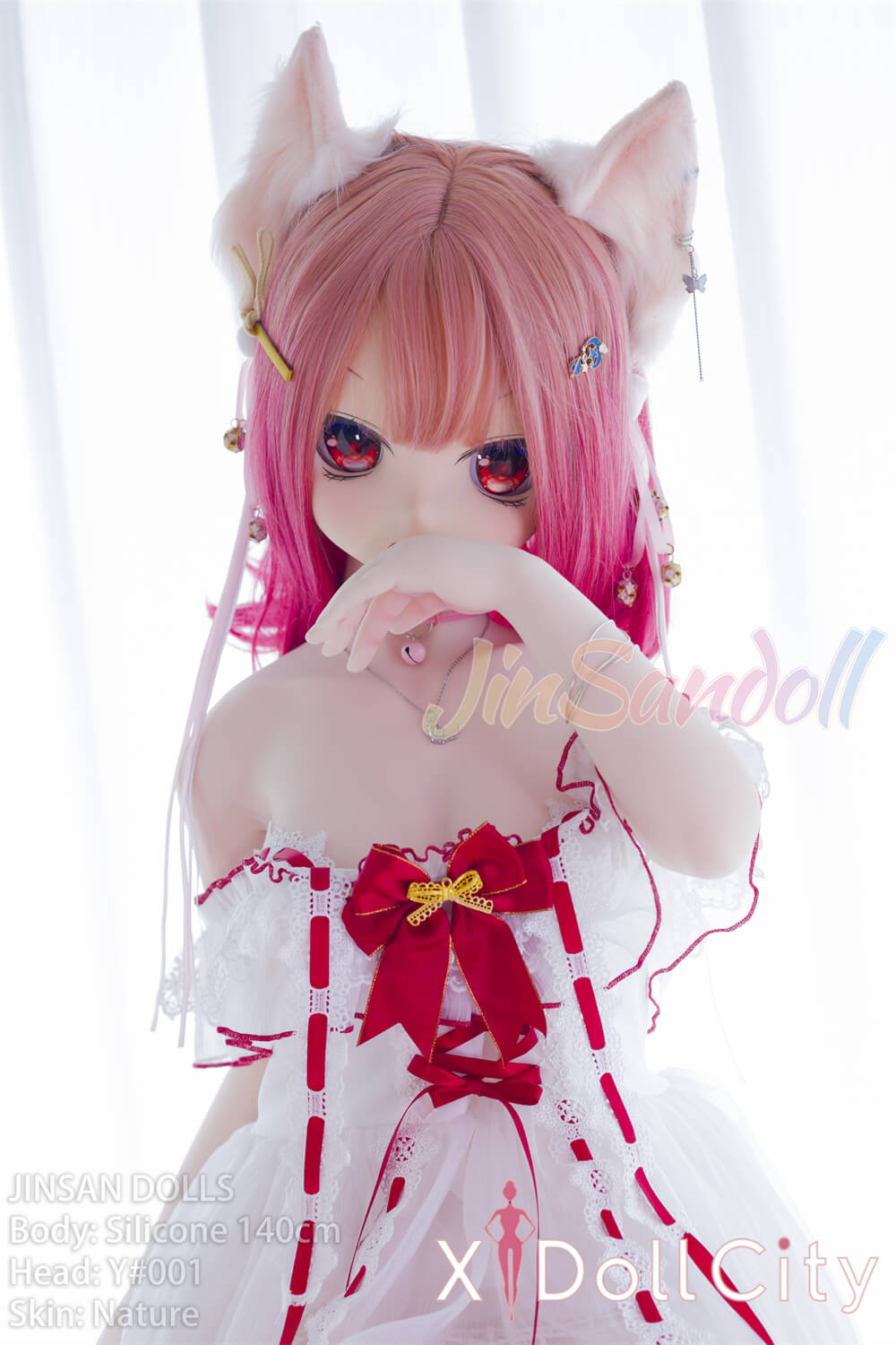WM Doll 風鈴 Bカップ #Y001 ビニール製ヘッド+シリコン製ボディ ノーマル肌 猫娘 お姫様 アニメドール 成人スタイルラブドール