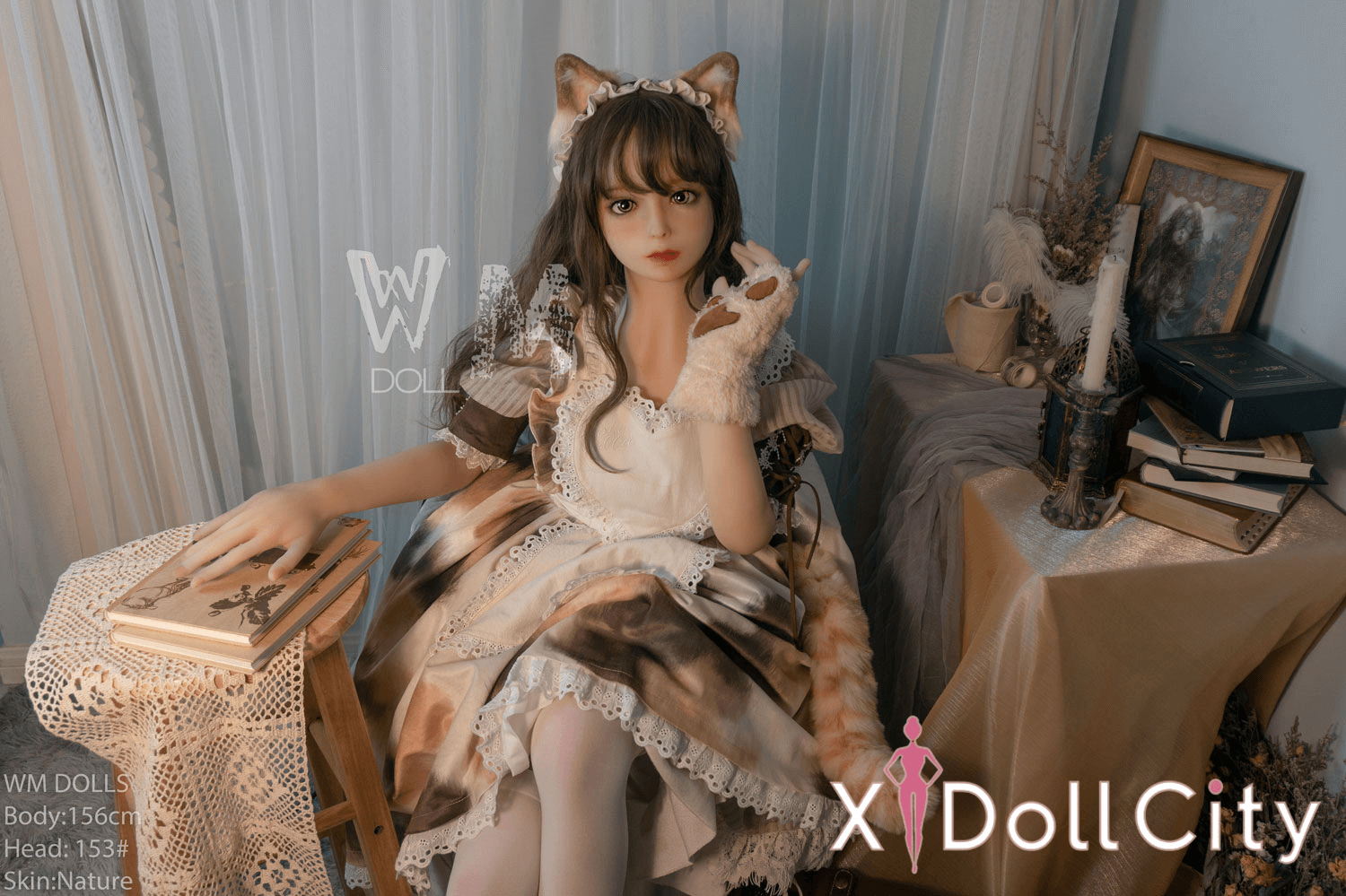 WM Doll #153 156cm Cカップ エルフラブ TPE製 三毛猫耳ロリータラブドール