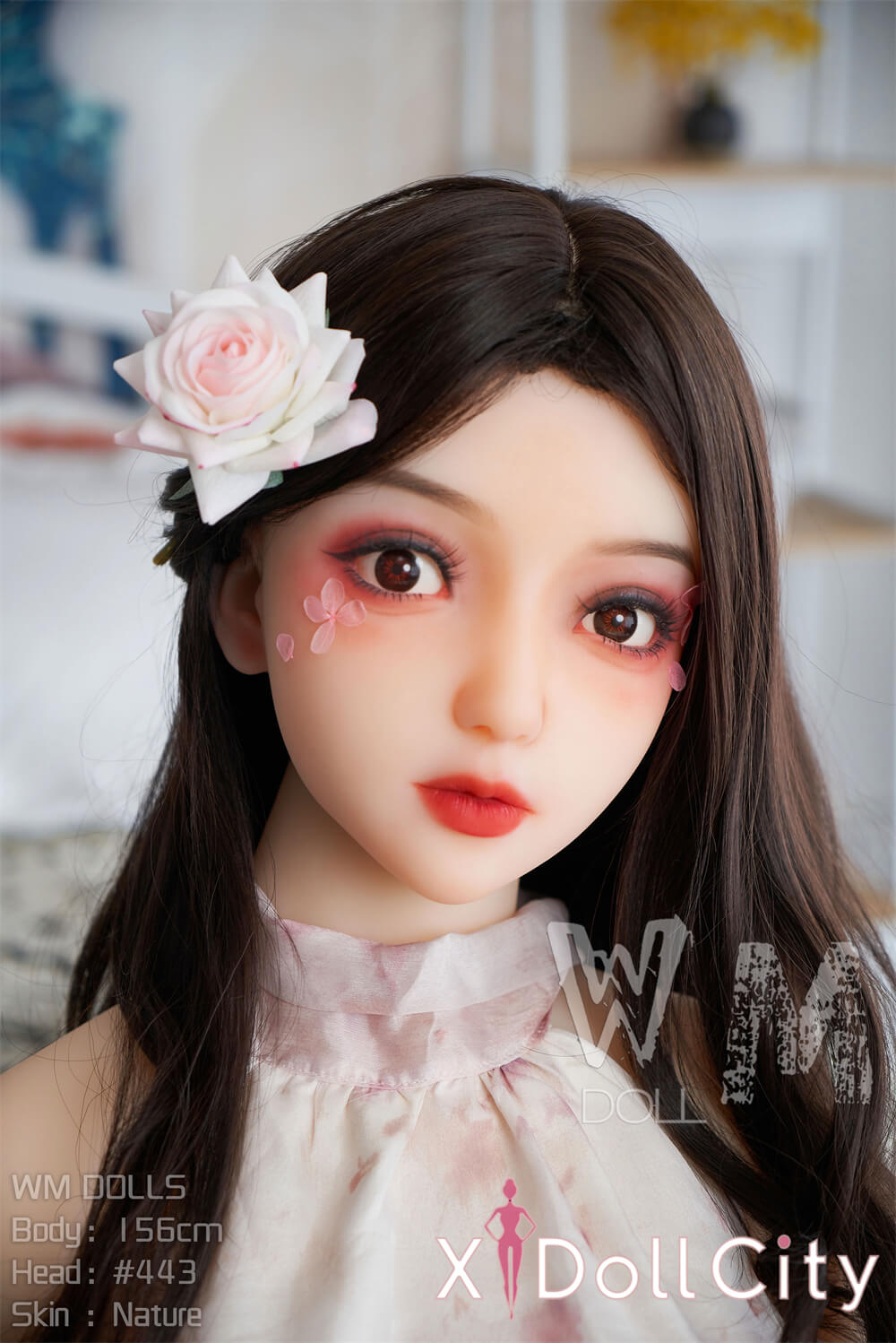 WM Doll #443 156cm Cカップ エルフ TPE製 初恋系ラブドール 花飾り美少女