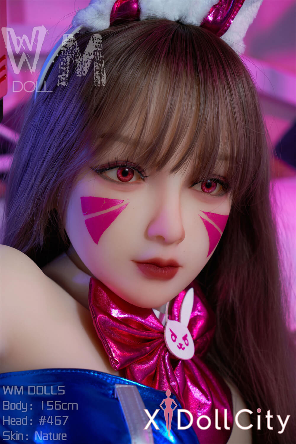 WM Doll 156cm Cカップ #467 ノーマル肌 TPE製 ゲーム系バニーラブドール