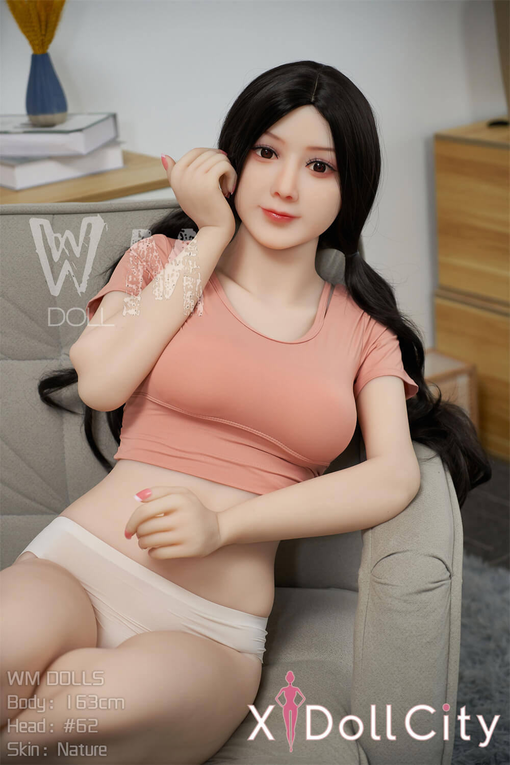WM Doll 163cm Hカップ #62 ノーマル肌  TPE製 甘えん坊な彼女系ラブドール