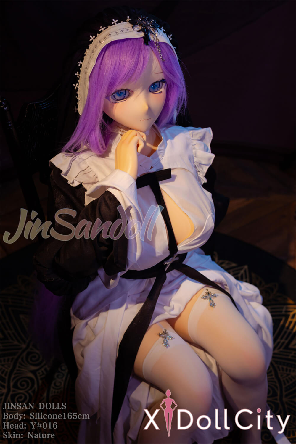 WM Doll #Y016 165cm Dカップ ビニール製ヘッド+シリコン製ボディ ミステリアスシスター系アニメドール