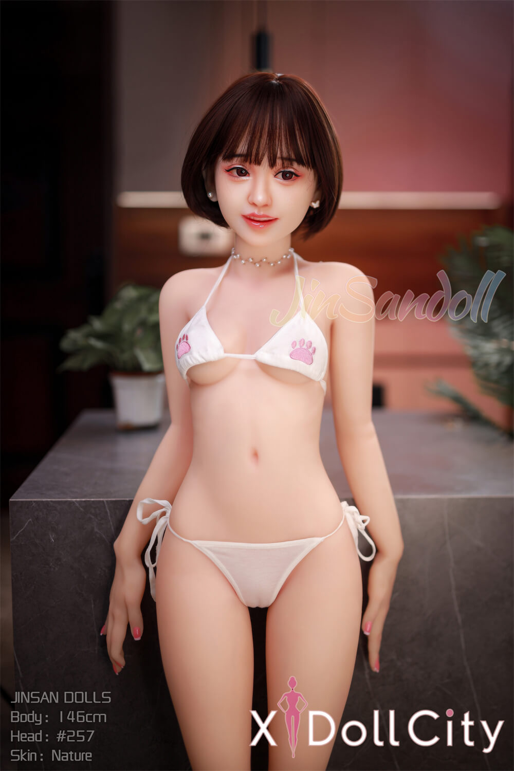 WM Doll 146cm Bカップ #257 ノーマル肌 リアルラブドール TPE製 成人スタイルラブドール