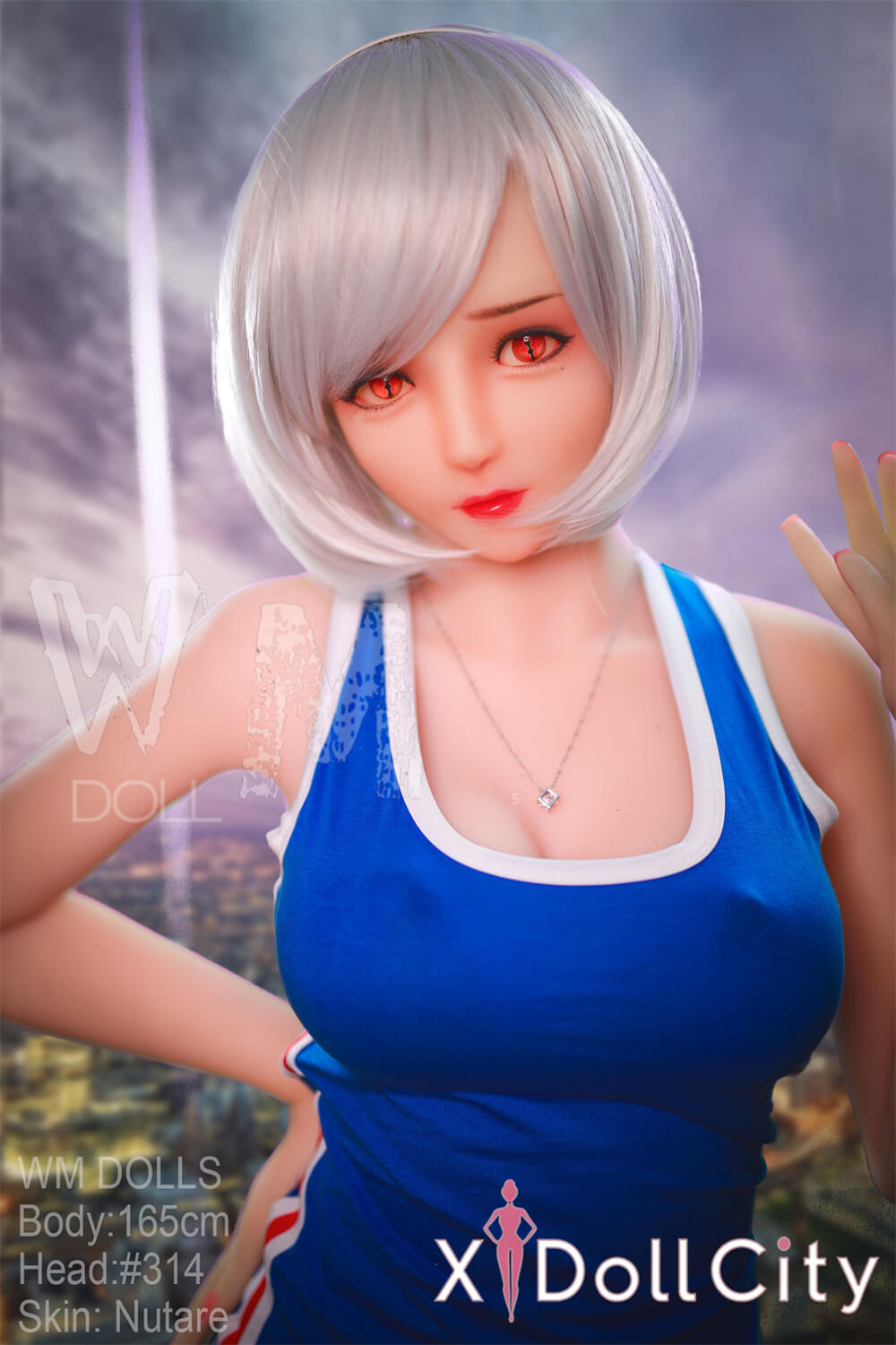 WM Doll 165cm Dカップ ＃314 ノーマル肌  TPE製 スポーティ小悪魔系ラブドール